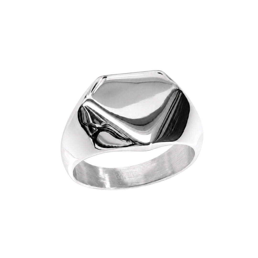 Stålring med kantig diamantform (stål 316L)