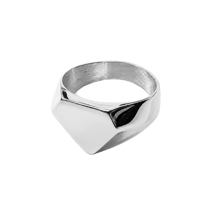 Stålring med kantig diamantform (stål 316L)