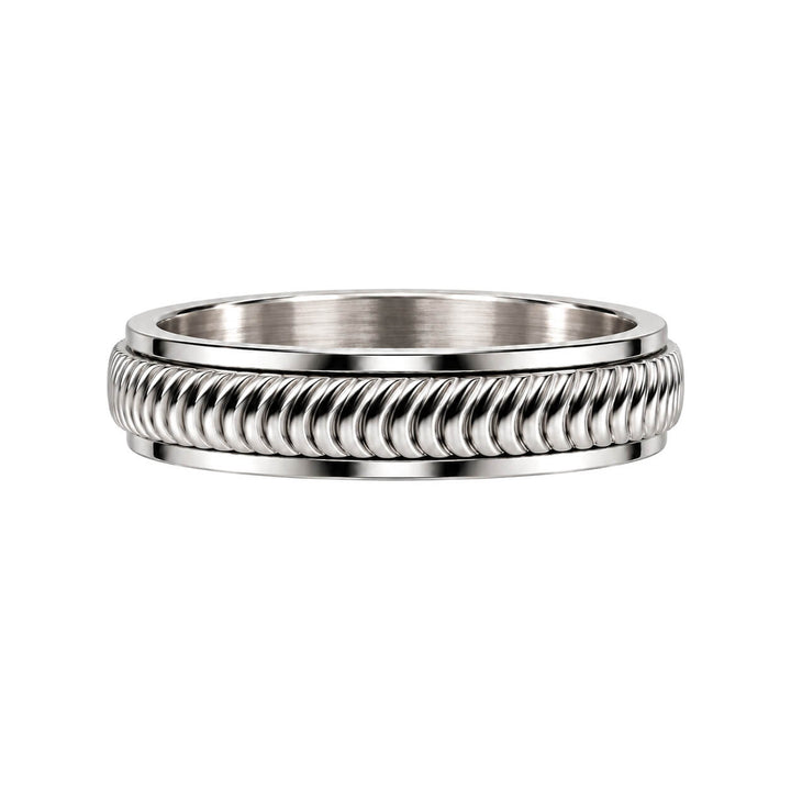 Räfflad, roterande antistressring, 5 mm (stål 316L)