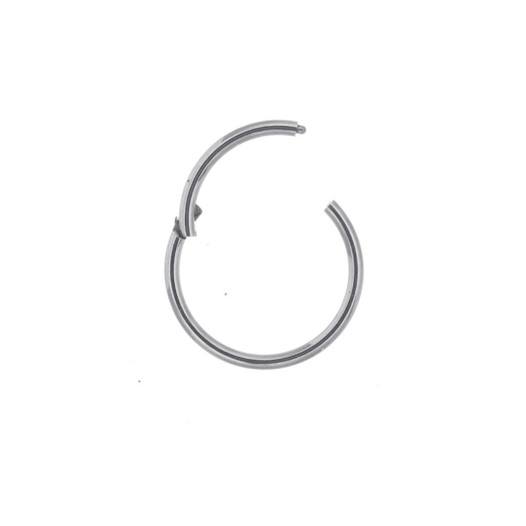 Hinged ring titanium clicker 0.8mm (Titanium G23)