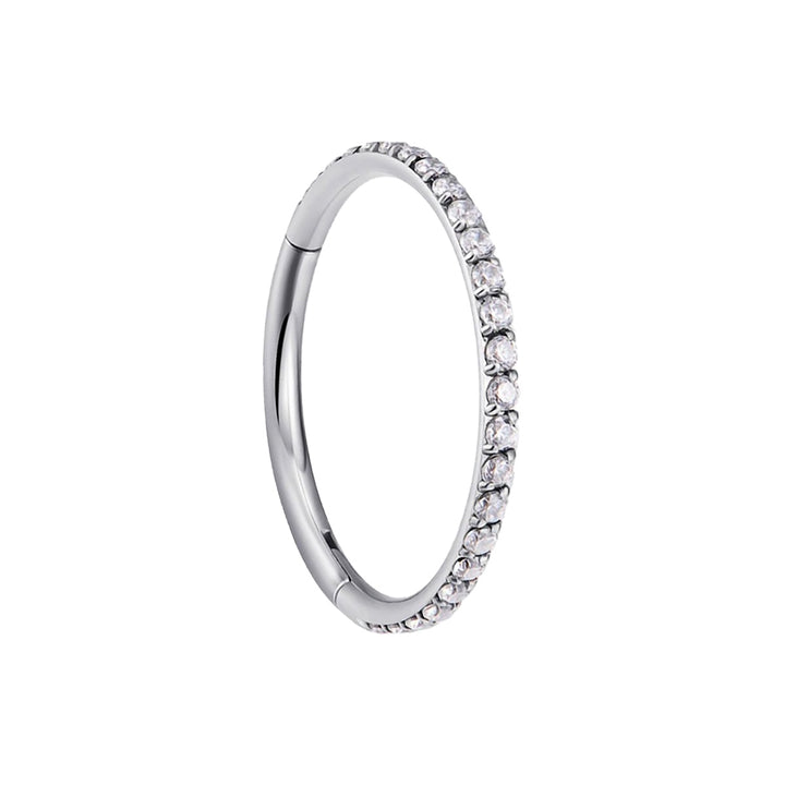 Gångjärnsförsedd segmentring CZ stenklick 1.0mm (Titan G23)