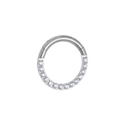 Zirconia stony segment ring clicker 1.2mm (Titanium G23)