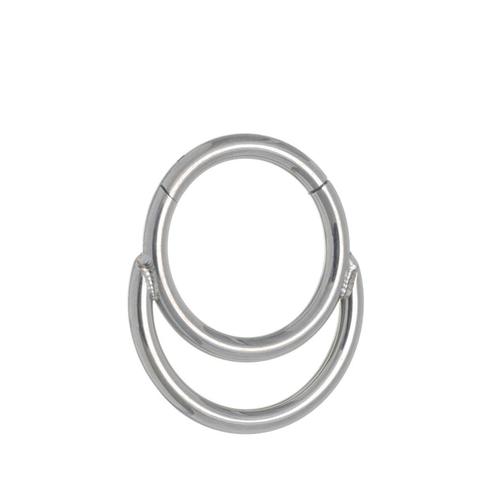 Half moon segment ring clicker 1.2mm (Titanium G23)