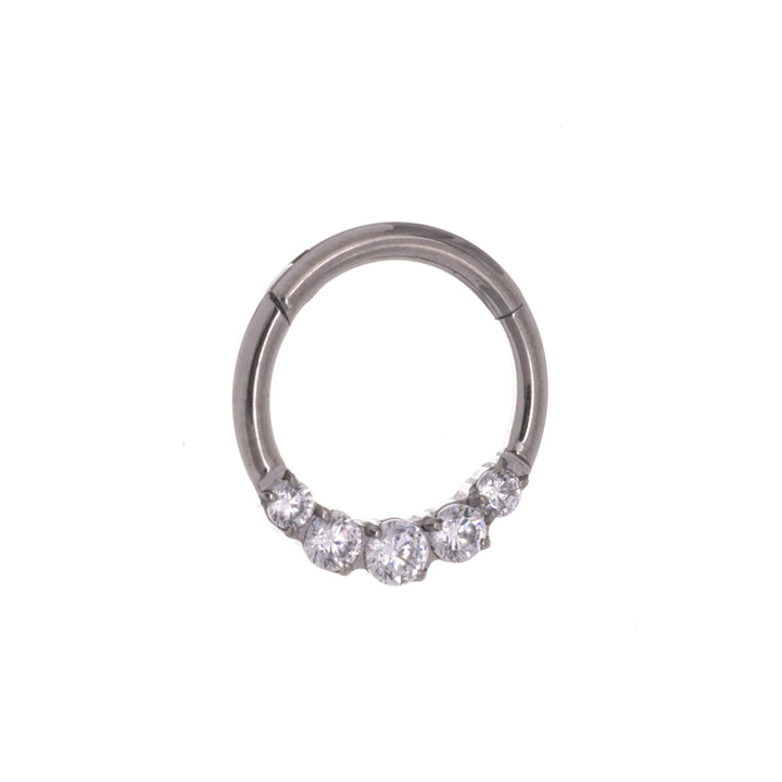 Zirkonia stensegment ring klicker 1,2mm (Titan G23)