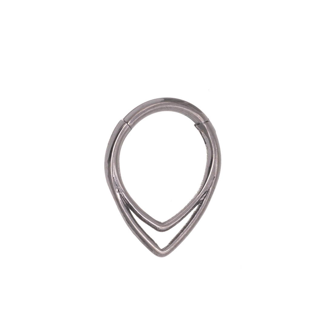 Konisk dubbelring klicksegmentring 1,2 mm (Titan G23)