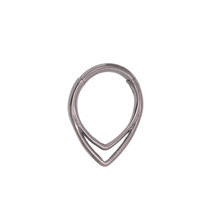 Konisk dubbelring klicksegmentring 1,2 mm (Titan G23)