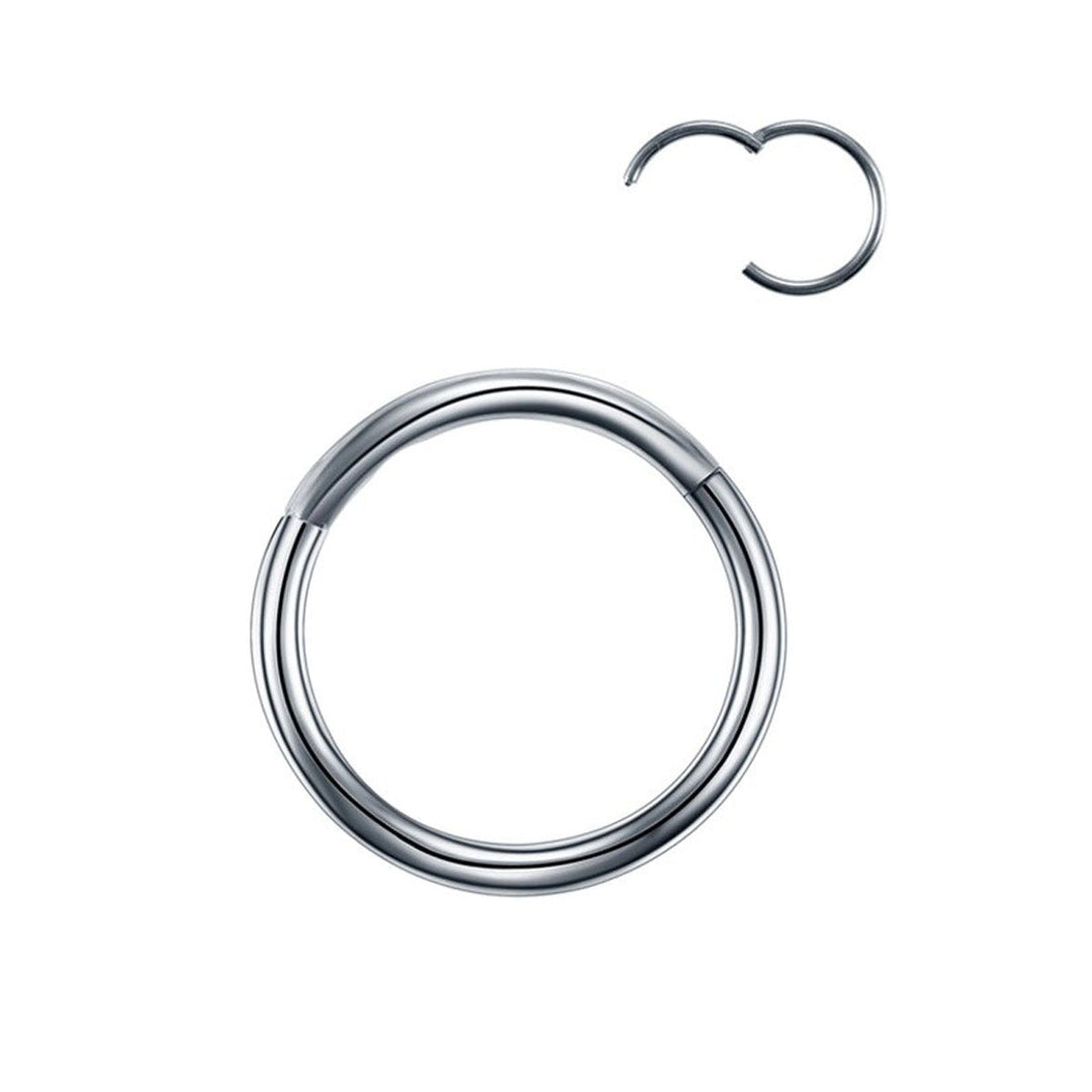 Hinged ring titanium clicker Piercing Rings 1.0mm (Titanium G23)