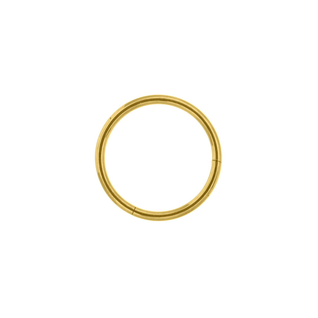 Hinged ring golden titanium clicker Piercing Rings 1.0mm (PVD Titanium G23)