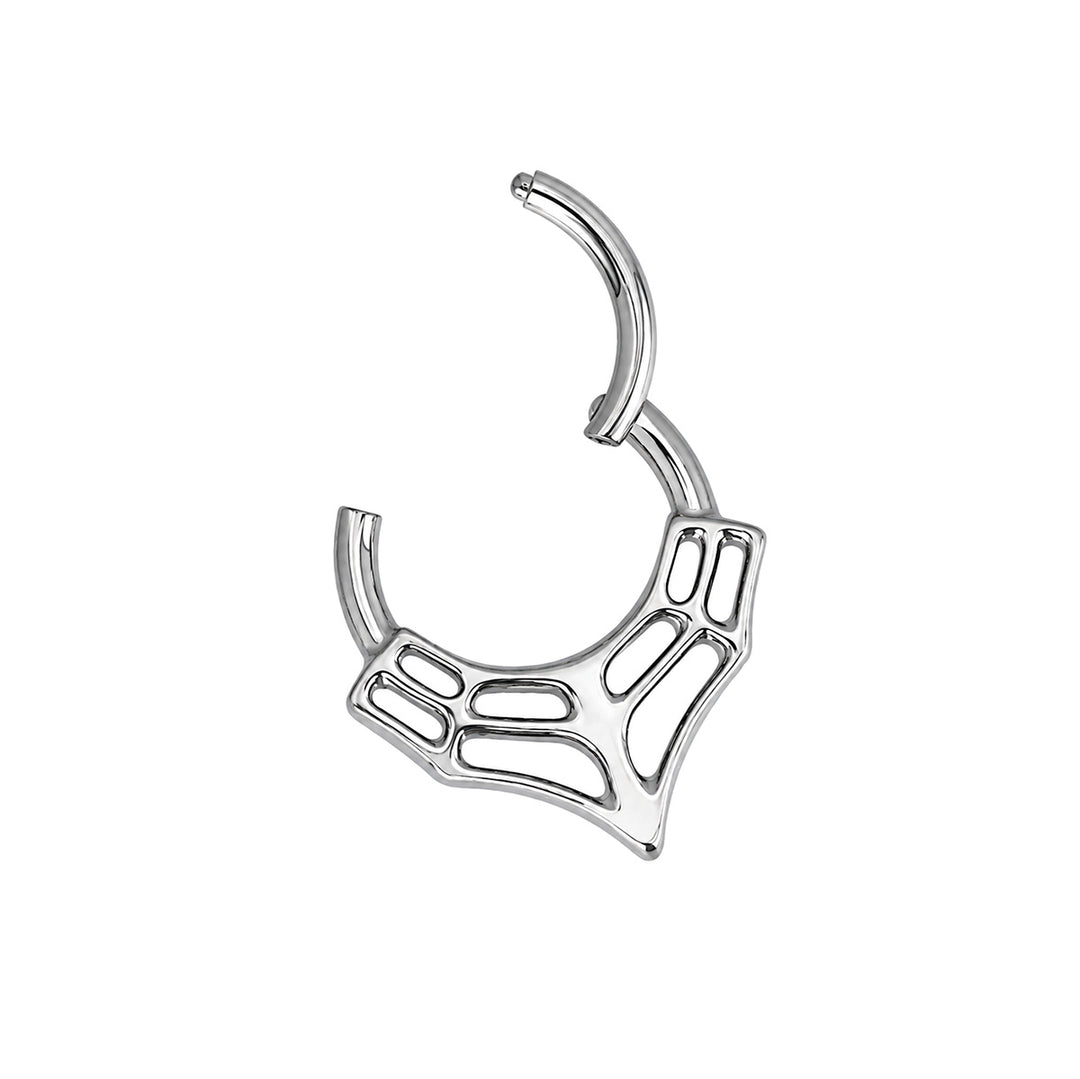 Spindelnät-septumring i titan, clicker 1,2 mm (Titan G23)