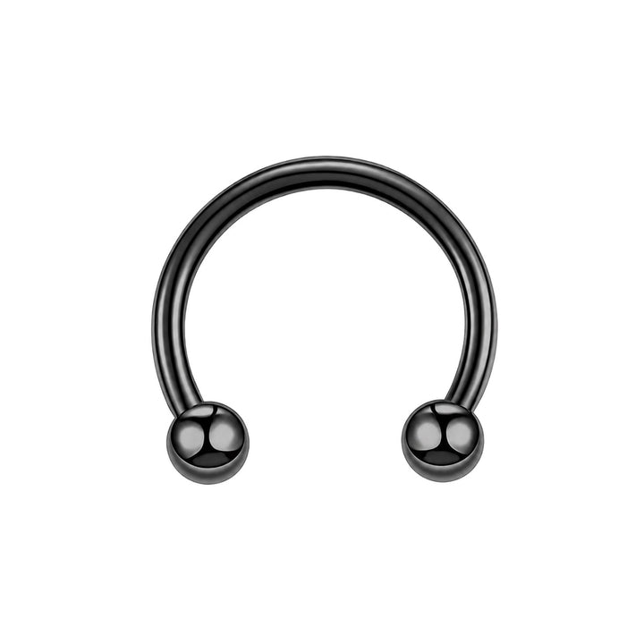 Black titanium Circular barbell 1.2mm (PVD Titanium G23)