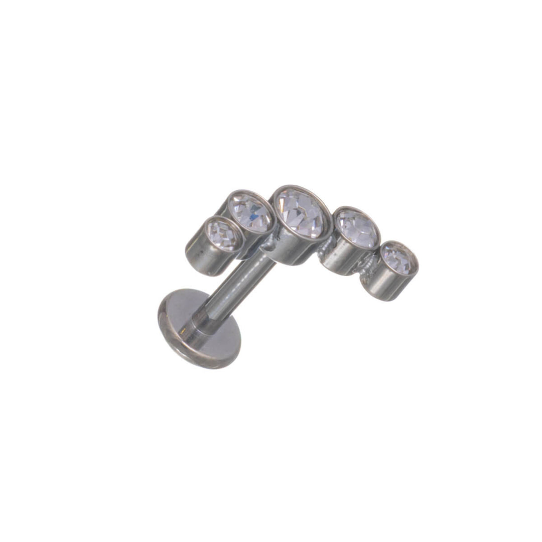 Curved 5-Zirconia Ring, 1.2 mm (Titanium G23)