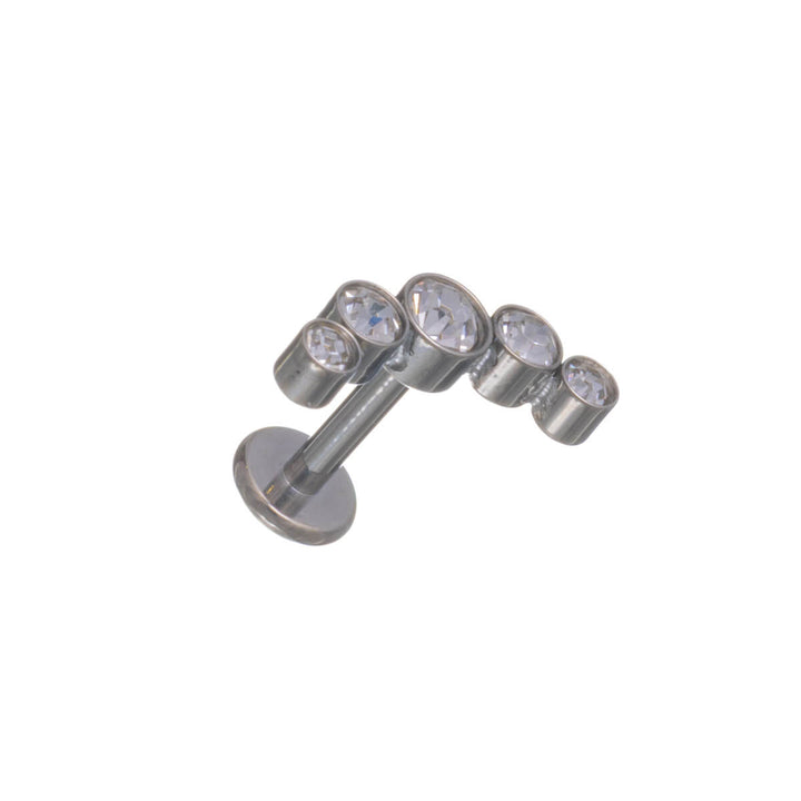 Curved 5-Zirconia Ring, 1.2 mm (Titanium G23)