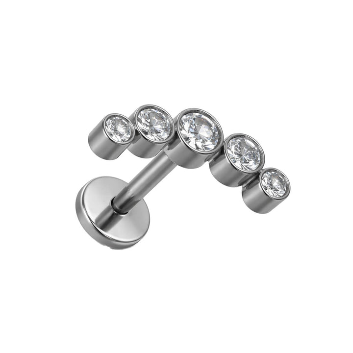 Curved 5-Zirconia Ring, 1.2 mm (Titanium G23)
