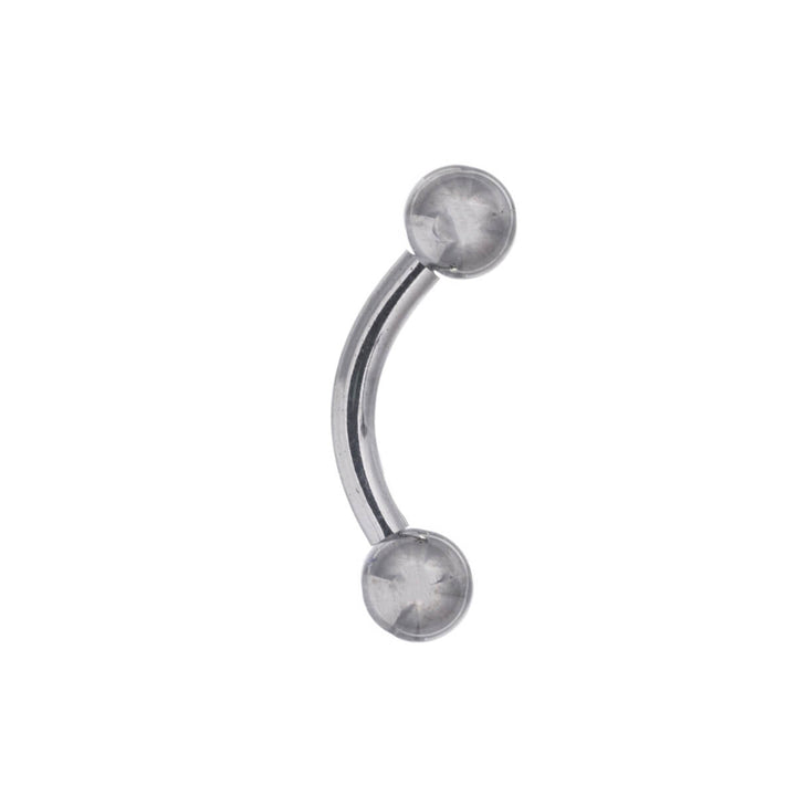 Titanium eyebrow curved pin 1.2mm (Titanium G23)