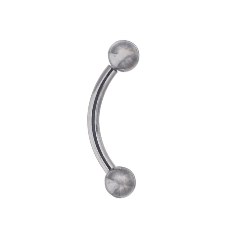 Titanium eyebrow curved pin 1.2mm (Titanium G23)