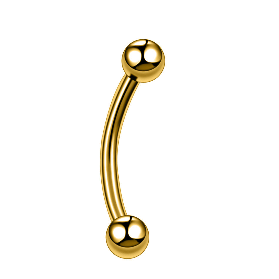 Gold plated earring 1.2mm (steel 316L)
