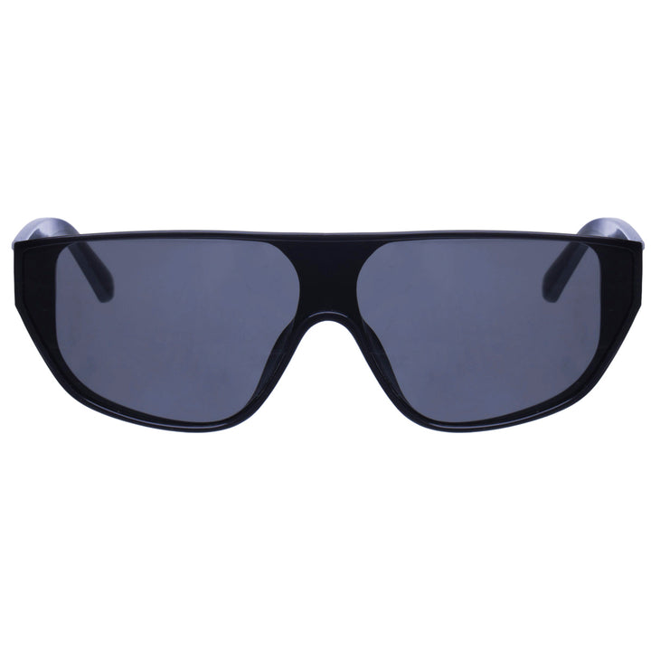 Low futuristic flat top sunglasses