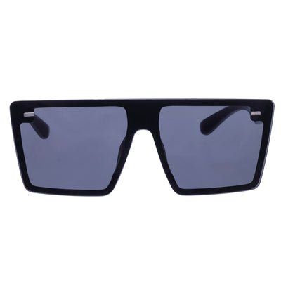 Single lens angled sunglasses flat top