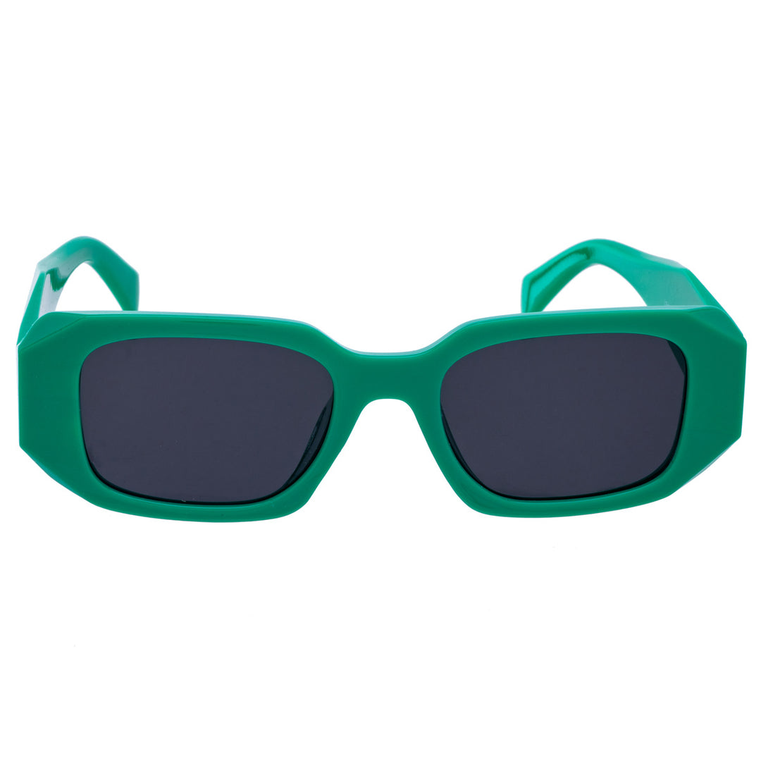 Rectangular sunglasses with bevelled corners