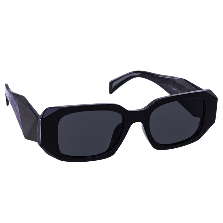 Rectangular sunglasses with bevelled corners