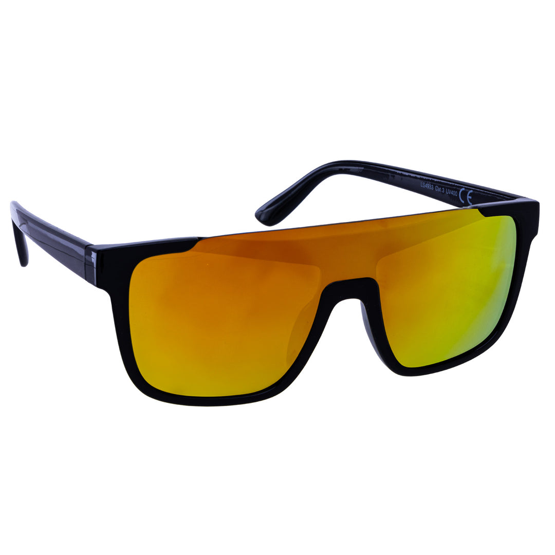 Single lens flat top sunglasses