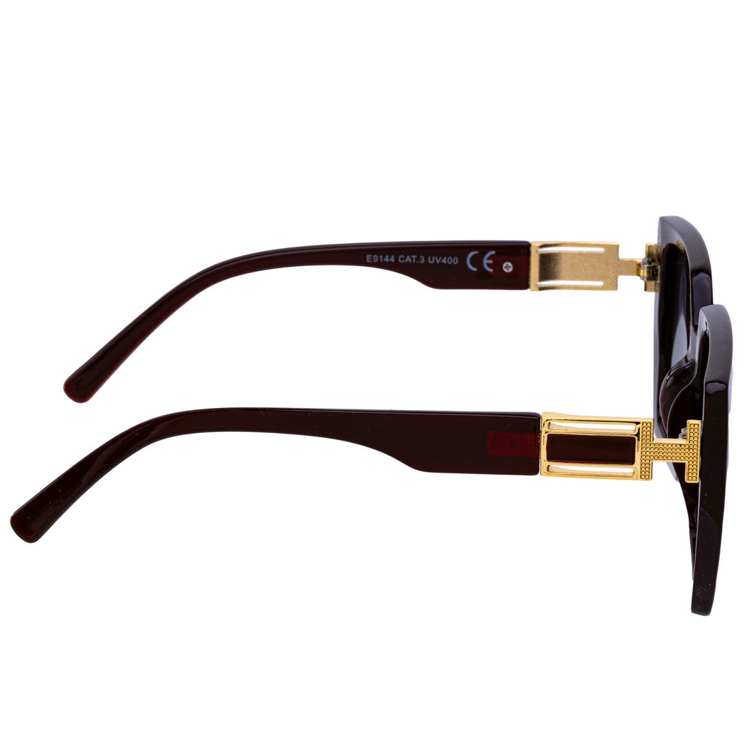 Angular square sunglasses H decoration