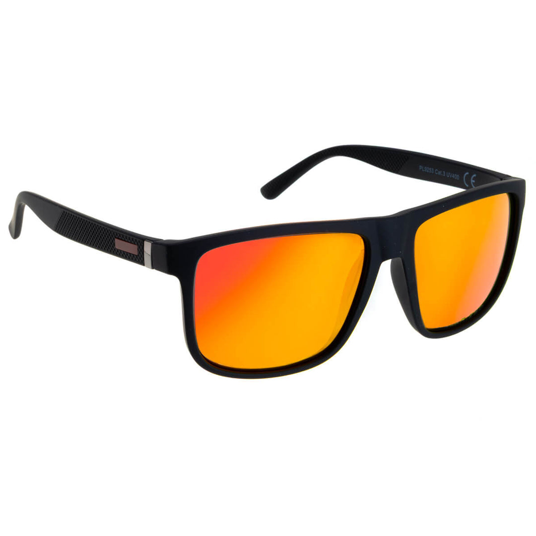 Angled polarized sunglasses matte finish - Main Image