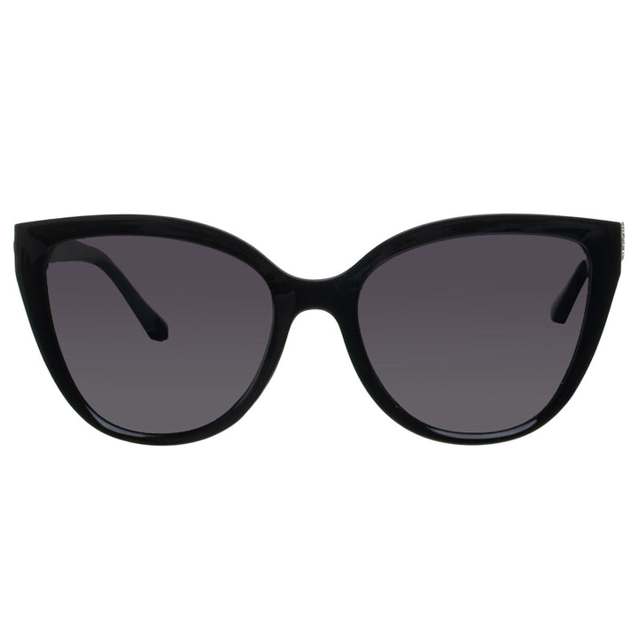 Round polarized sunglasses with metal decorations