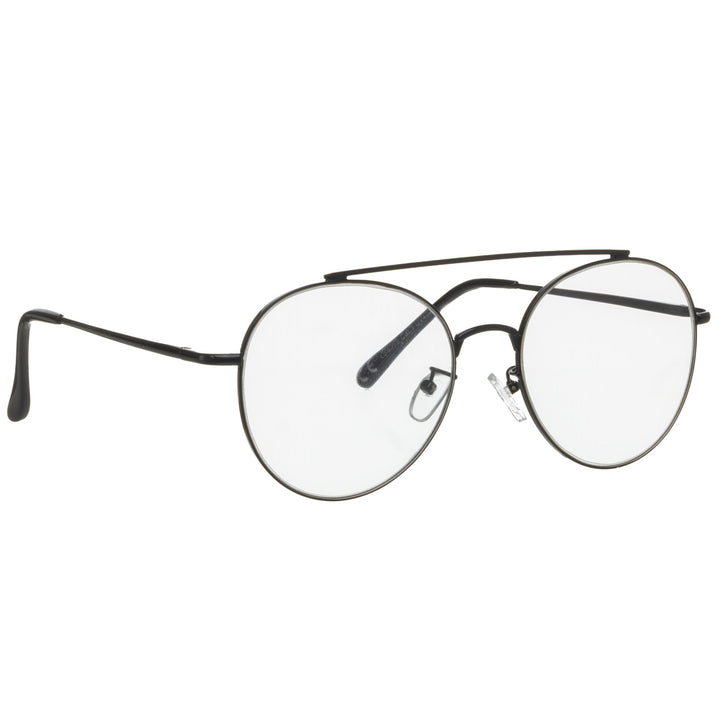 Round image glasses aviator fake glasses