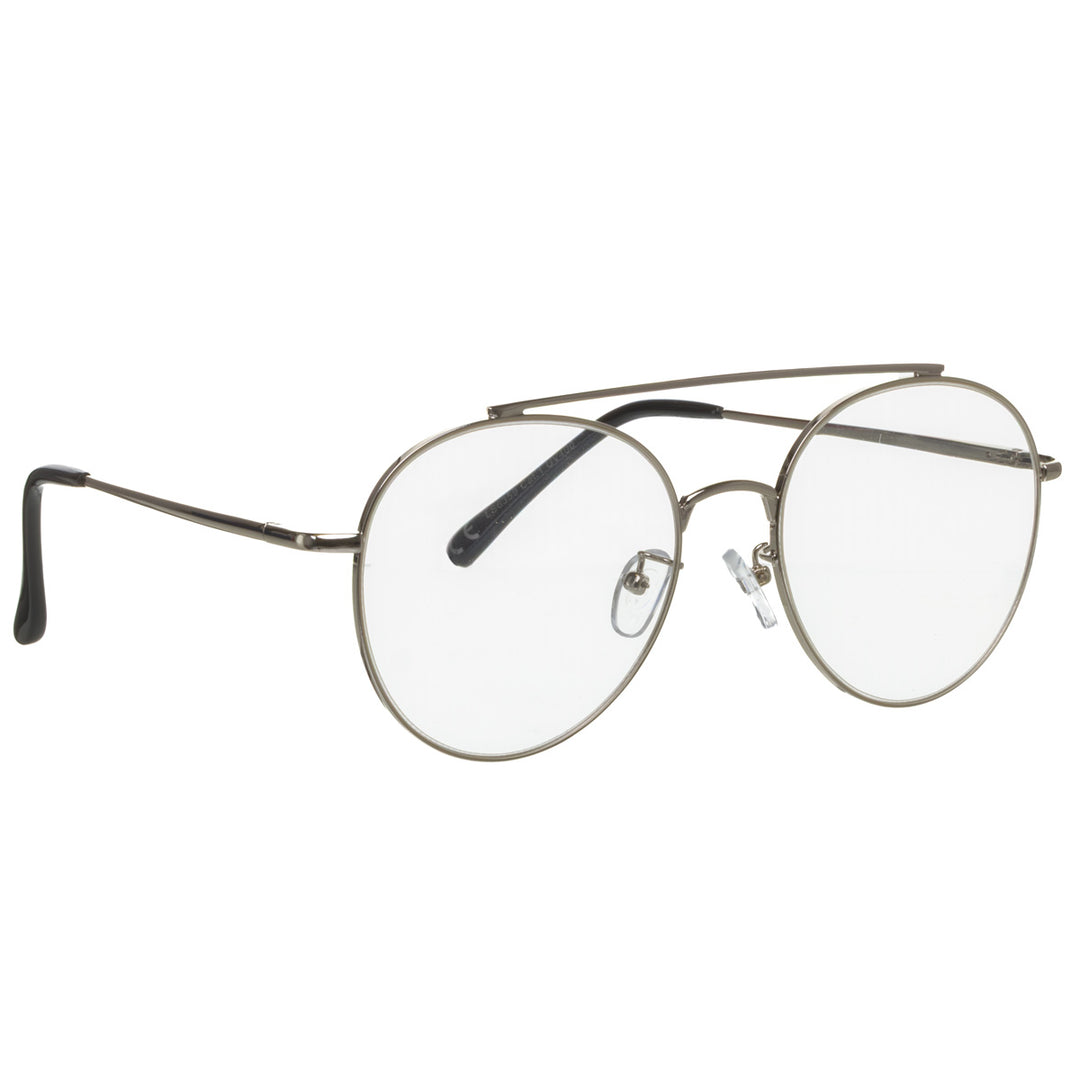 Round image glasses aviator fake glasses