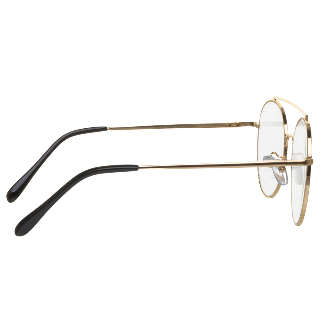 Round image glasses aviator fake glasses