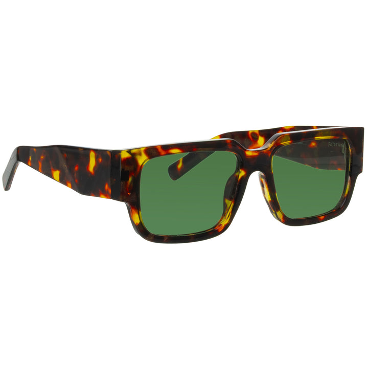 Square polarized sunglasses – thick frame