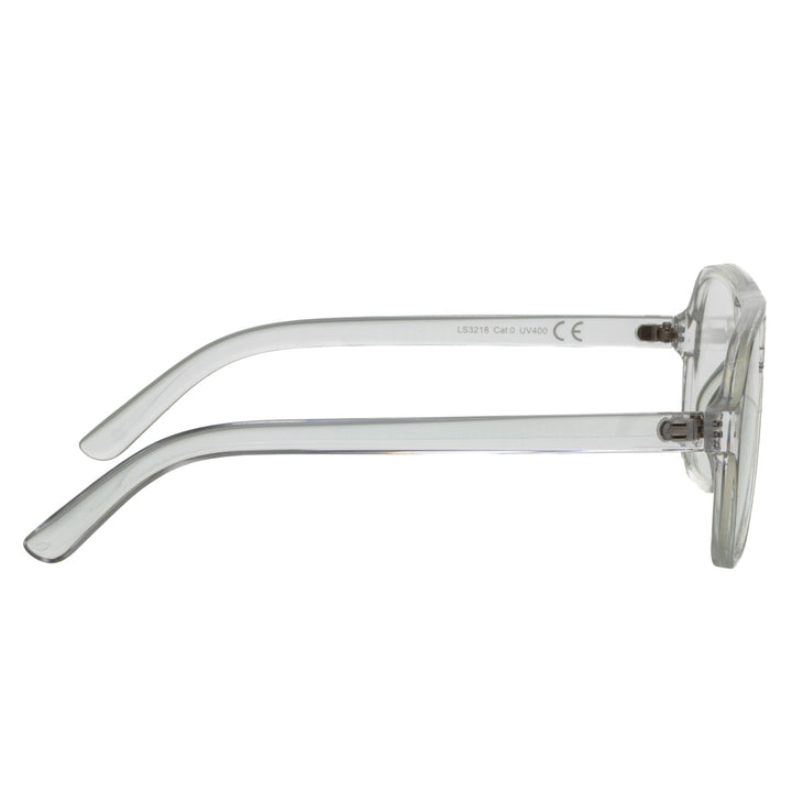 Translucent sunglasses – large, angular frames