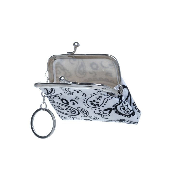 Paisley pattern coin pouch keyring