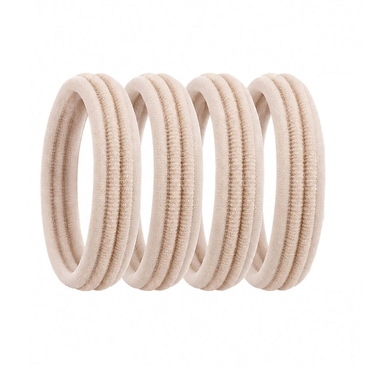 Seamless Hair Ties for Thick Hair, 6-Pack