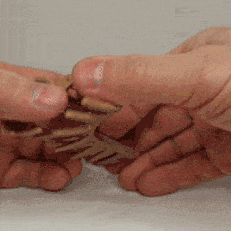 Rektangulär hårklämma, flexibel plast hajtand, 8,5 cm