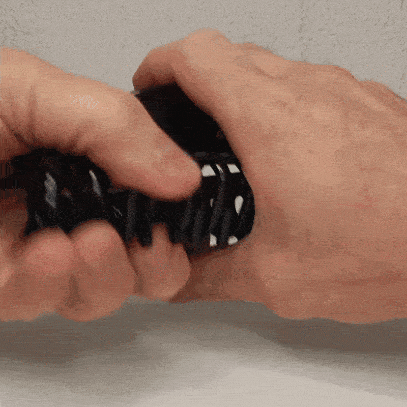 Stor hårklämma, flexibel plast hajtand, 12 cm