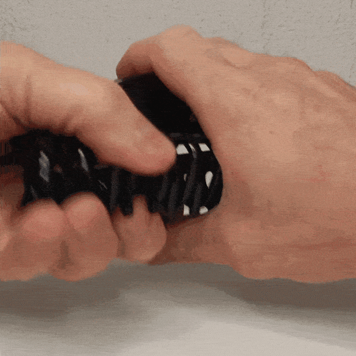 Stor hårklämma, flexibel plast hajtand, 12 cm