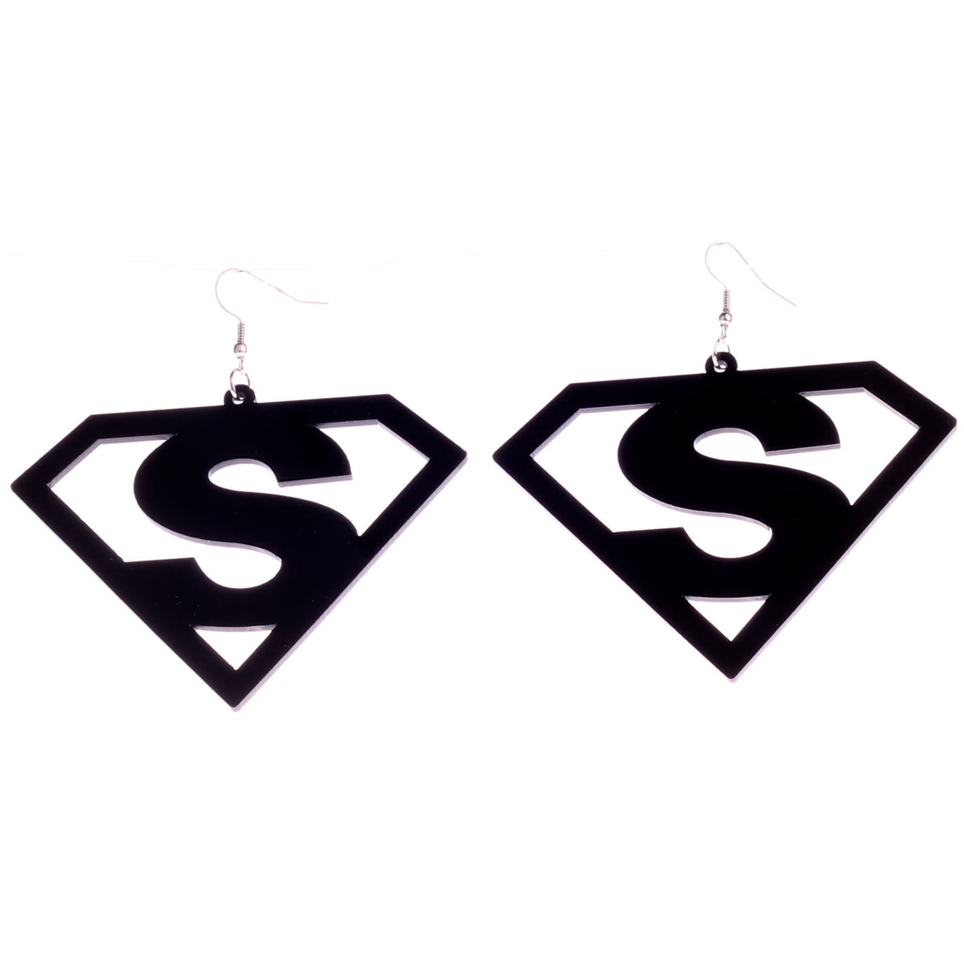 Superman earrings