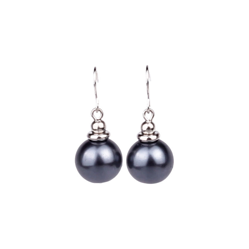 Hanging glass bead earrings (Steel 316L)