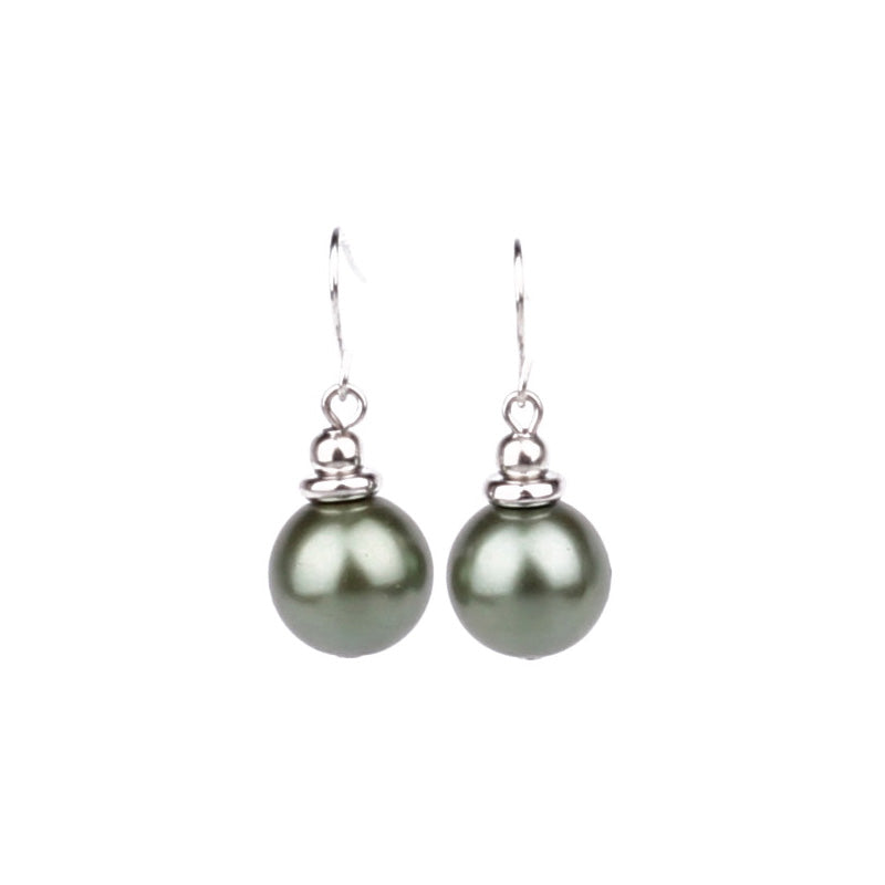 Hanging glass bead earrings (Steel 316L)