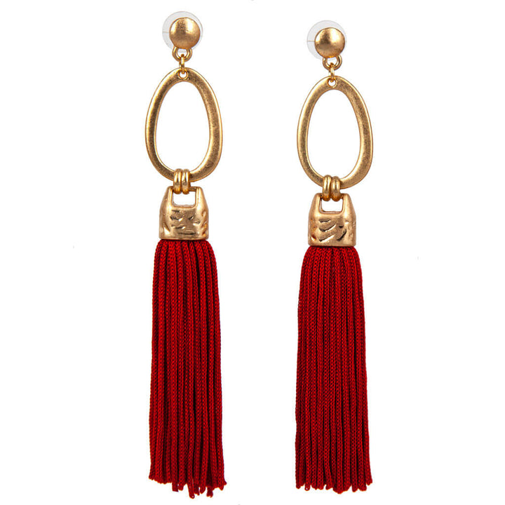 Big tassel earrings