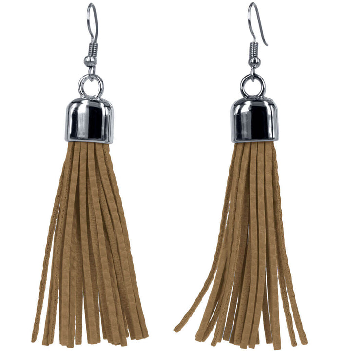 Hanging tassel earrings