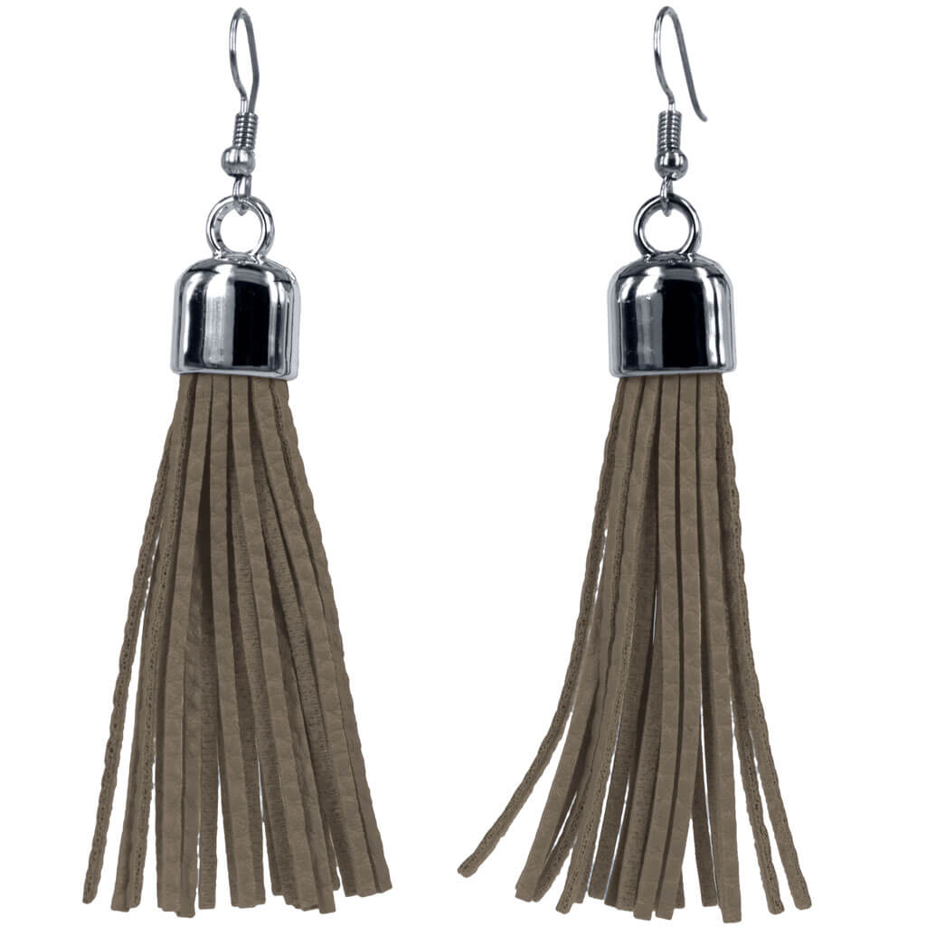 Hanging tassel earrings