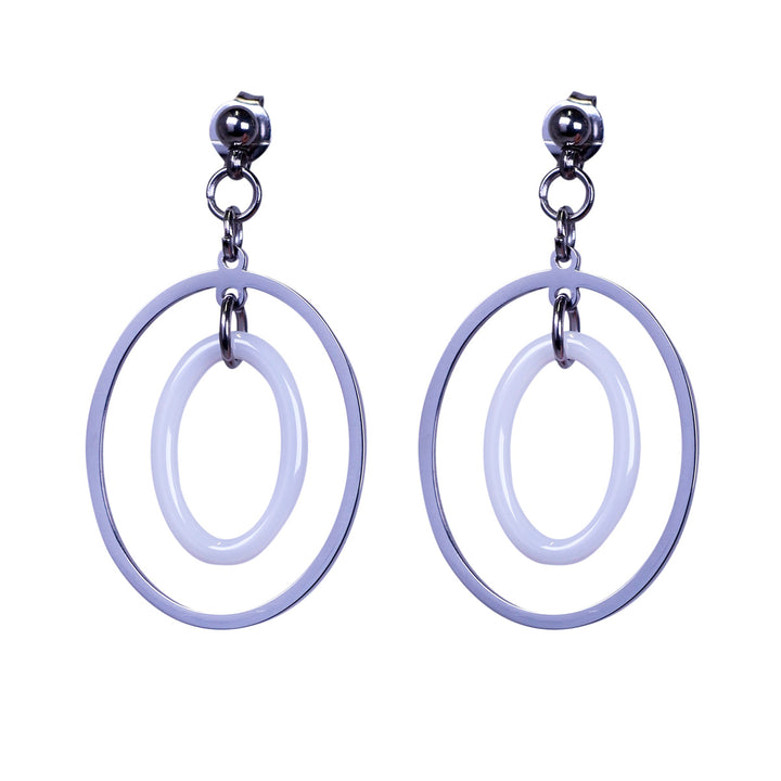 Oval for earrings steel (316L)