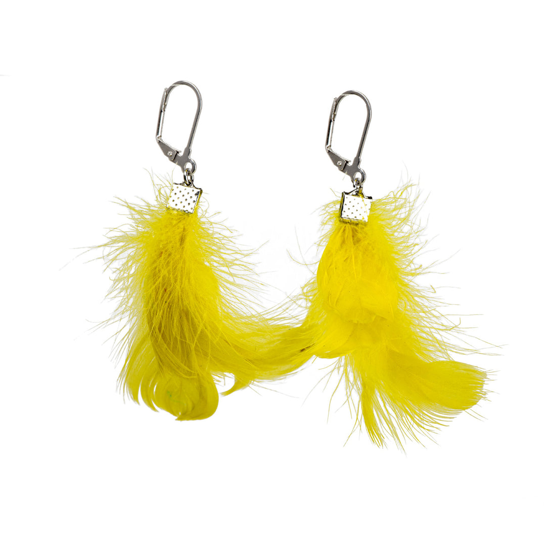 Feather earrings (steel 316L)