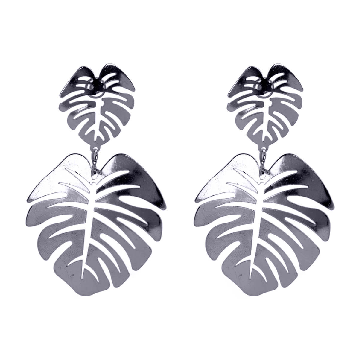 Big leaf earrings