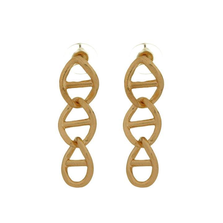 Metal chain earrings