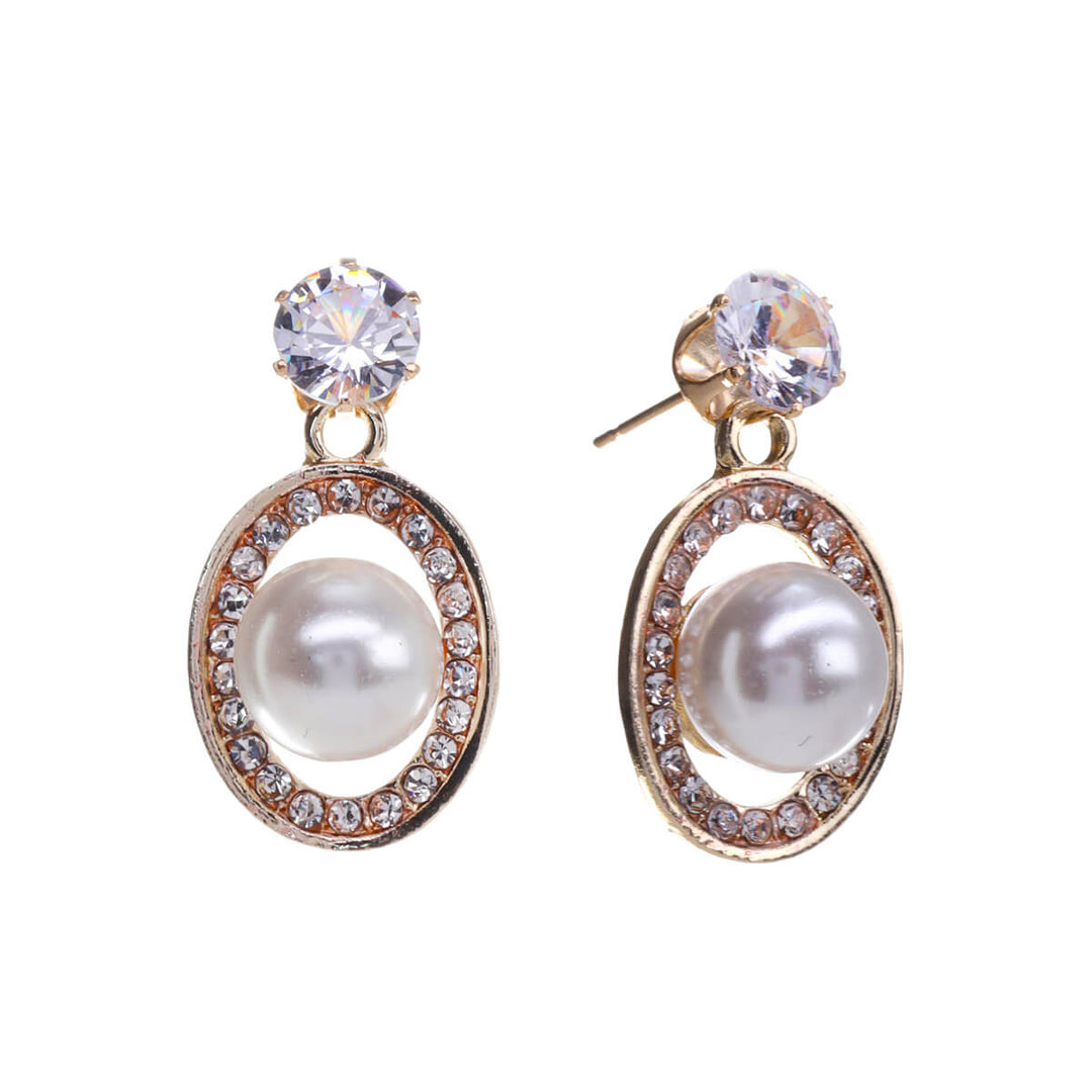 Ovala pärlörhängen