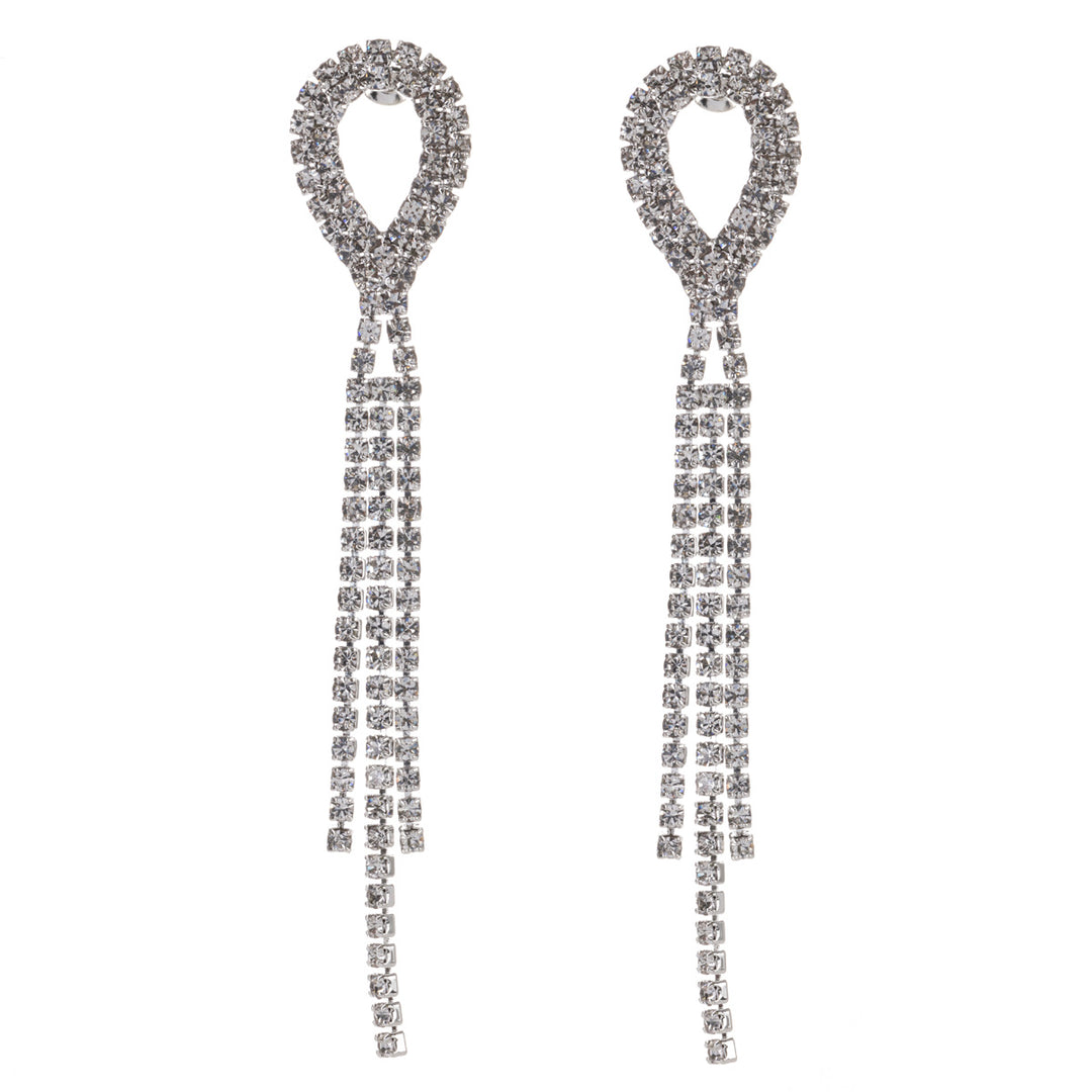 Hanging loop festive earrings